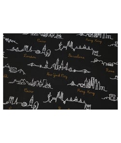 Tissu coton roadtrip de 140 cm de largeur roadtrip noir vendu par 50 cm