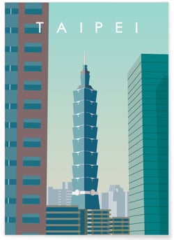 Affiche Taipei | A3 : 29,7x42cm