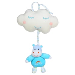 Boîte à musique Rainbow hippopotame - 32 cm