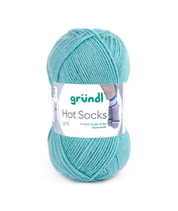 Laine à chaussettes à tricoter HOT SOCKS UNI - Grundl - certifiée Oeko-Tex 53 Bleu