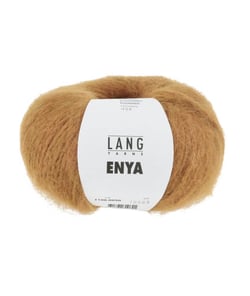 Pelote d'Alpaga à tricoter ENYA - Lang Yarns 0050 Marron