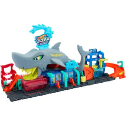Hot Wheels City-Station De Lavage Requin Coffret Voiture