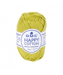 Pelote de 20Gr - coton spécial Amigurumi HAPPY COTTON - PPSC - Oeko Tex- Dmc 752 Vert