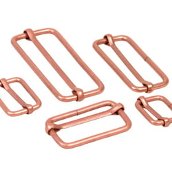 Lot de 2 boucles de réglage pour sac bronze