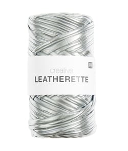 Fil à crocheter CREATIVE LEATHERETTE - 150gr - Rico Design 02 Argent