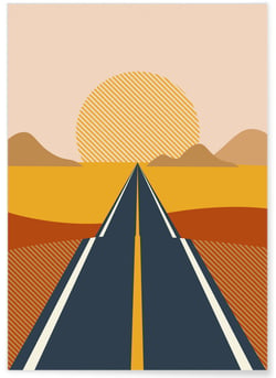 Affiche Abstract Landscape 1 | A3 : 29,7x42cm