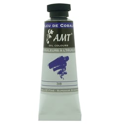 Peinture à l'huile fine en tube bleu de cobalt 45ml - Amt