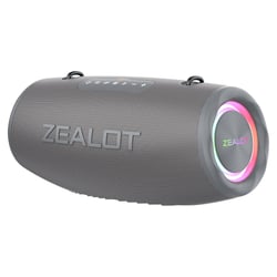 Enceinte Waterproof Bluetooth Portable Puissante Avec Lumières RGB Et Longue Autonomie Gris YONIS