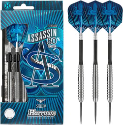 Fléchettes Assassin 80 steel 22g bleu