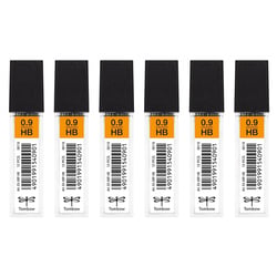 Mine de rechange Tombow - Pointe 0,9 mm - Dureté HB - Lot de 6 étuis de 12 mines