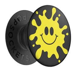 PopSockets Pop Grip pour Smartphones Standard Design Splat Noir / Jaune