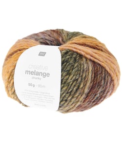 Pelote de laine à tricoter CREATIVE MELANGE CHUNKY - Rico Design 082 Dark Berries