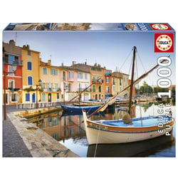 Puzzle 1000 pcs Port de Martigues Provence - Educa Borras - Rouge