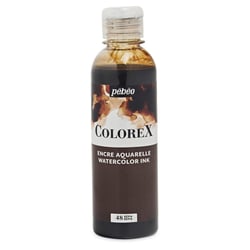 Encre aquarelle - Sépia - Pébéo - Colorex - Calligraphie, dessin - 250ml