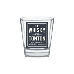 Verre à whisky - Le Whisky de Tonton - Cadeau - Anniversaire - 9x8cm