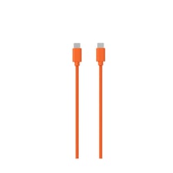 Jaym Câble USB-C vers USB-C 3A Charge et Synchronisation Collection POP 1,5m Orange