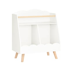 SoBuy KMB100-K-W Bibliothèque Enfant, Étagère à Livres, Étagère de Rangement Jouets pour Enfants,  2 Compartiments Ouverts