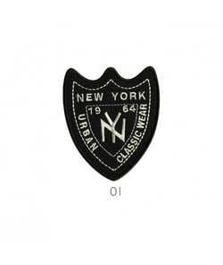 Ecussons Thermocollant New York Urban 6 X 7 cm - Mediac Noir