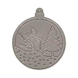 Matrice de découpe Boule de Noël Skieur