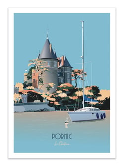 Affiche 30 x 40 cm - Pornic - Artmoric