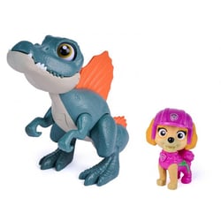 Pat patrouille le film mission dino : stella et spinosaure rugissant - figurine chien + dinosaure - SPIN MASTER