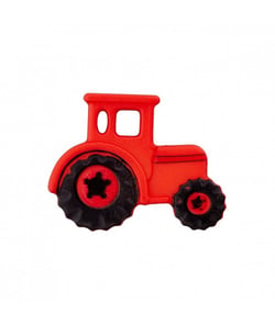 Bouton Tracteur à queue 23mm - Pym Rouge