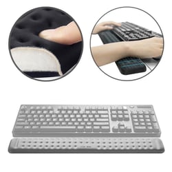 Tapis De Souris Confortable En Mousse À Mémoire Antidérapant Pour Poignet Gris YONIS