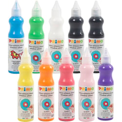 Peinture pour vitres, ass. de couleurs, 750 ml, 10x75 ml/ 1 Pq.
