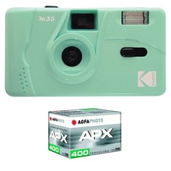 KODAK M35 - Appareil Photo Rechargeable 35mm, Objectif Grand Angle Fixe, Viseur optique , Flash Intégré, Pile AAA