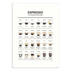 Affiche 30x40 cm - Espresso Guide - Dion Gem