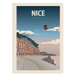 Affiche 50x70 cm - Nice - Turo Memories Studio