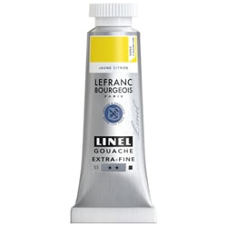 Gouache - Extra-fine - Jaune citron - Sans cadmium - Lefranc Bourgeois - Linel - 14ml