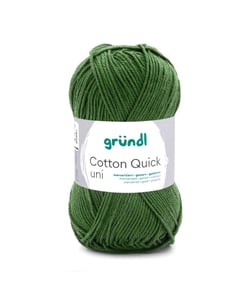 Fil à tricoter COTTON QUICK UNI - Gründl - PPSC - certifié Oeko-Tex 166 Vert