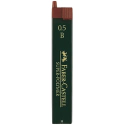 Mine pour porte-mine Faber-Castell Super-Polymer 9065 S - 0,5 mm - Dureté B - Lot de 12 boîtes