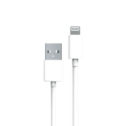 Myway Câble Lightning vers USB 2.0 Charge 12W et Synchronisation 3m Blanc