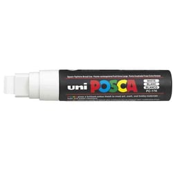 Lot de 5 marqueurs peinture pointe rectangulaire extra-large - POSCA - Blanc - PC17K