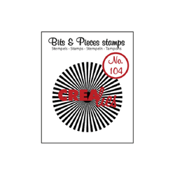 Tampon transparent CREALIES Bits & Pieces n°104 rayons de soleil droit