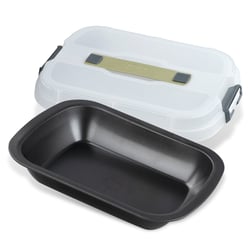 Moule à gâteaux rectangulaire avec couvercle de transport 34 x 24 cm Zenker Bake Click and Go
