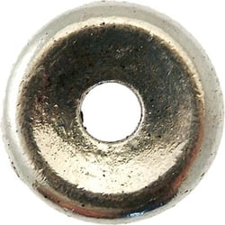 MégaCréa - Anneau donut métal 30 mm Argenté