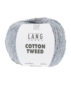 Pelote de Soie et Coton COTTON TWEED - Lang Yarns 33 Bleu