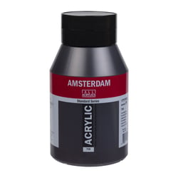 Bouteille 1000 ml - Peinture acrylique Amsterdam Standard Series - Gris de Payne 708 - Semi-opaque.