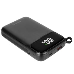 Swissten Powerbank MagSafe 15W 10000mAh avec Câbles Lightning / USB-C intégrés PD 20W Noir