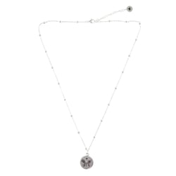 Collier Femme "Clarté d'esprit" Papillon argenté - Omsaé