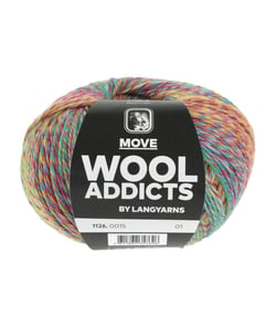 Pelote de laine MOVE – 100 gr - Wool Addict - Spécial chaussettes - Ultra-résistante & respirante 15 Multicolore