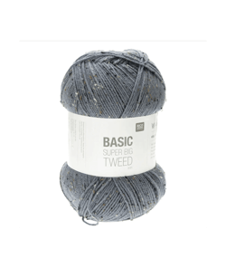 Découvrez la Polyvalence de la Pelote de Laine Basic Super Big Tweed Aran 400GR de Rico Design Bleu (03)