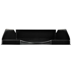 Corbeille à courrier Ecotray Ecoblack - Noir - x 10 - Exacompta