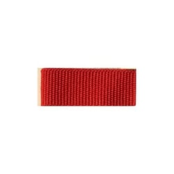 Bobine 25m galon aspect gros grain Rouge 15mm