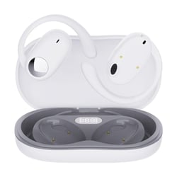 Ecouteurs Bluetooth Réduction Bruit Micro Double Affichage LED Blanc Confortable Blanc YONIS