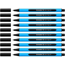 Lot de 10 Stylos à bille Slider Edge Pointe Moyenne noir