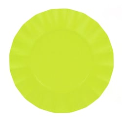 8 Petites Assiettes Compostable Vert Lime